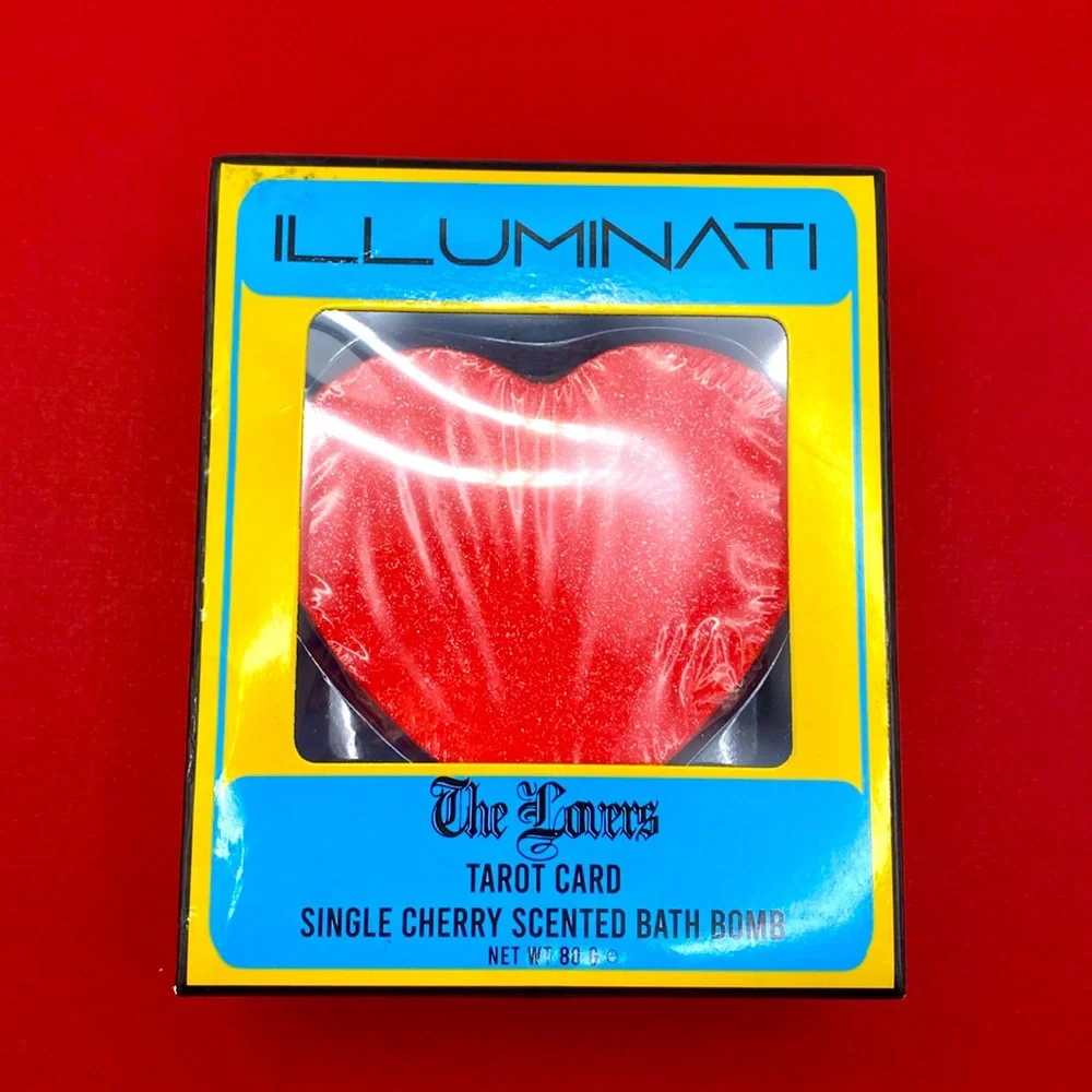 Illuminati Tarot Cards The Lovers Cherry Scented Bath Bomb
